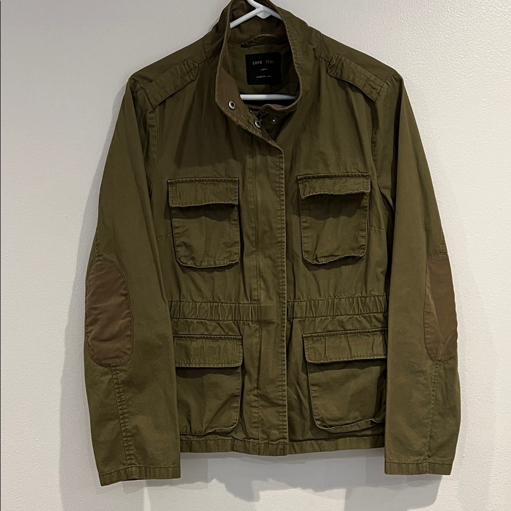 Love Tree Olive Green Women's Jacket